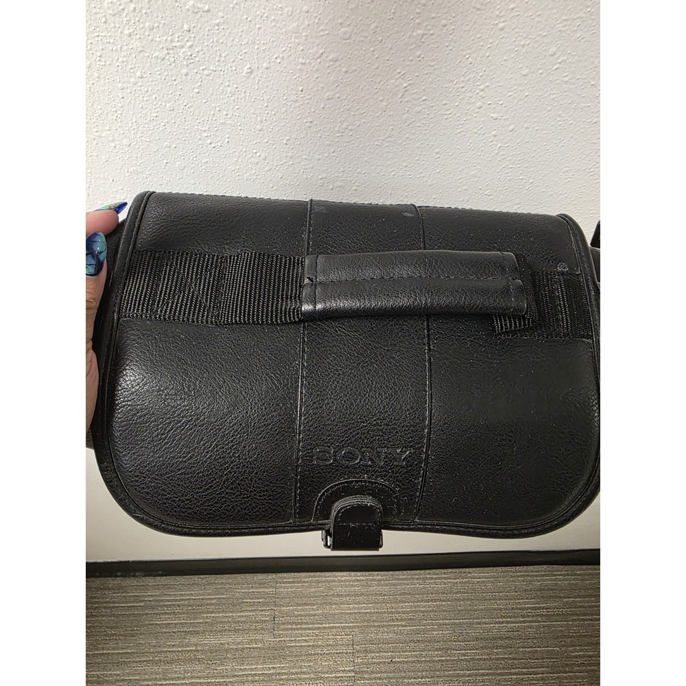 Sony LCS-VA Camcorder Camera Shoulder Carry Case Black Padded Vintage Travel Bag - Picture 5 of 16